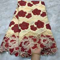 H&D African Lace Fabrics Switzerland Embroidered African Lace Fabric For Nigerian